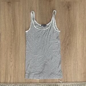 Vince Monochrome Striped Tank